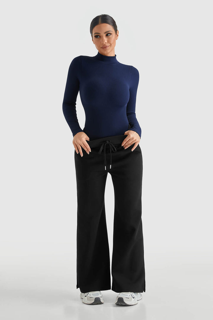 High Neck Sweater Pants Set