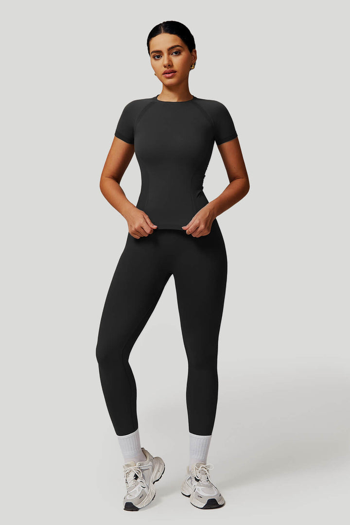 Quick Dry Short Sleeves Fitness Set